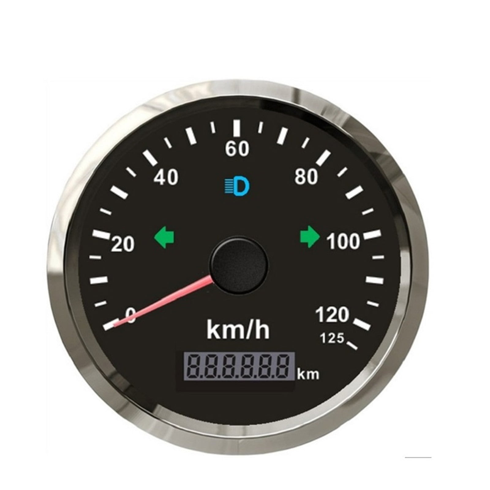 GPS Speedometer 85mm Speed Gauge With Red Yellow Backlight Left Right ...