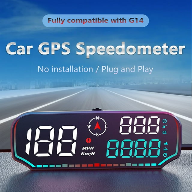 GPS Speedometer Car Heads up Display HUD Digital Speedometer Car KMH for All Car