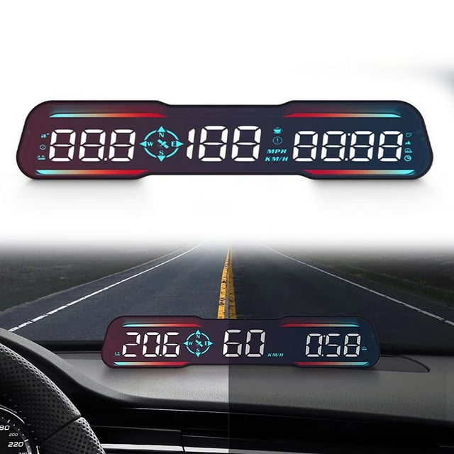 GPS Speedometer Car Heads up Display HUD Digital Speedometer Car MPH for All Car