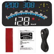 GPS Speedometer HUD for Cars, Head Up Display, Direction Indicator, Real-Time Mileage, Speed Alert, Large LED Screen, Universal Vehicle Fit