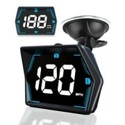 GPS Speedometer for Car, Digital Speedometer for Car, Universal Car Heads-up Display with Speed Compass Over Speed Alarm, USB Cable Plug & Play