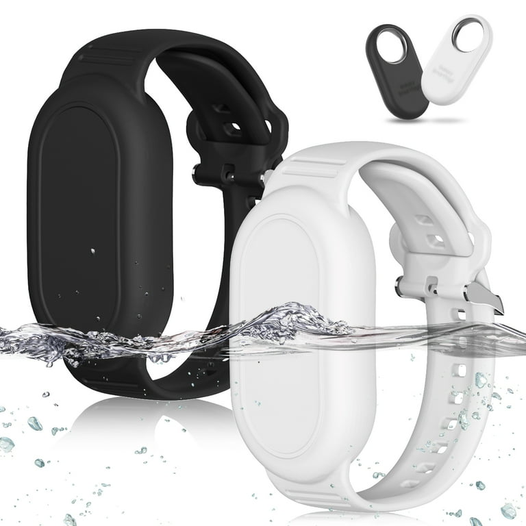 GPS Tracker Bracelet for Samsung 2 Pack MOWYEOK Soft Silicone GPS Tracker Hidden Waterproof Bracelet The adjustable band is compatible with the