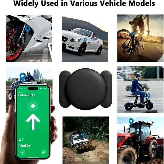 GPS Tracker, Elderly, Bikes & Motorcycles, Real-Time Location Tracking Device, Easy Setup Anti-Loss Device with Precise Positioning, 1-Pack