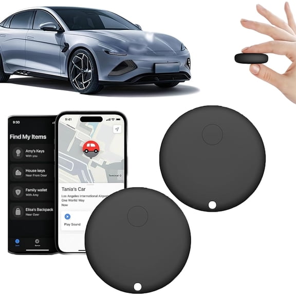 GPS Tracker - GPS Tracker, Waterproof & Magnetic GPS Car Tracker, Real-Time Location Tracker, Anti-Loss Smart Device, Item Finder for Vehicles, Trucks, Pets, Valuables (Black*4)
