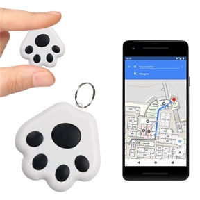 GPS Tracker Portable Mini Cat Dog Pet Tracking Locator Hidden Gps Tracking Device For Child Bluetooth 5.0 Mobile Key Finder Device 2022 New Upgraded Anti-Lost Device Wireless Finder Black