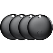 Air Tracker Tag (Android Only), Bluetooth Tracking Device, Item Finder and Key Locator, Works with Google Find Hub, Smart Tag for Vehicle/Luggage/Wallet, No Monthly Fees Black 4 Pack