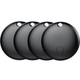 thumbnail image 1 of Air Tracker Tag (Android Only), Global Bluetooth Tracking Device, Item Finder and Key Locator, Works with Google Find Hub, Smart Tag for Vehicle/Luggage/Wallet, No Monthly Fees Black 4 Pack, 1 of 9