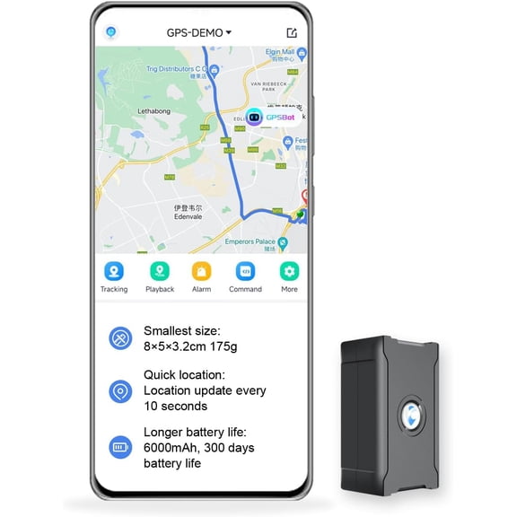GPS Tracker for Vehicles, 6000Mah Battery Life Up to 90 Days, Waterproof, Magnetic 4G LTE, Unlimited Range, Subscription Required, Multiple Alarms, Hidden Tracker