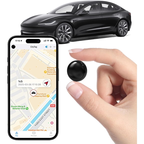 GPS Tracker for Vehicles - Hidden ng Devices for Cars, GPS Tracker for Vehicle No Monthly Fee, Car Tracker Device with Real-Time Location, No Subscription, Compact Tracker Device
