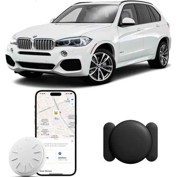 GPS Tracker for Vehicles 1PCS Real Time Work with Find My (iOS Only) MINI Car Device Hidden Vehicle Magnetic Case No Monthly Fee Waterproof