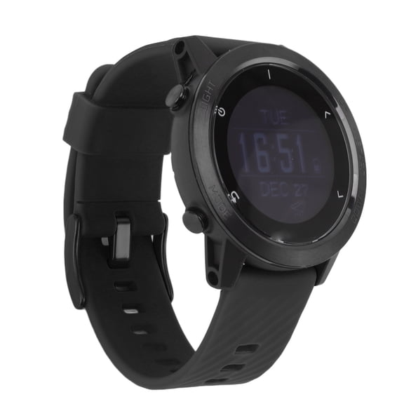 GPS Waterproof Diving Computer Watch with Heart Rate Monitor and 10ATM Altimeter Compass for Swimming Running Cycling 10 inches / 25.4 cm Black