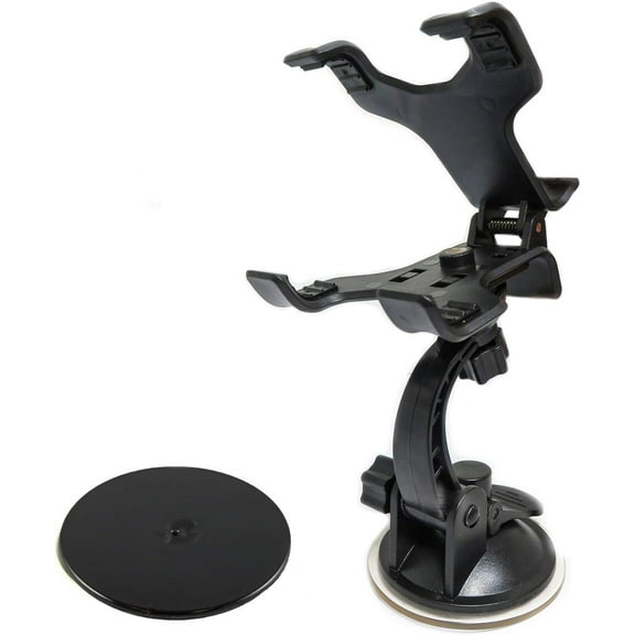 GPS Windshield Dual Clip Mount  Disc Kit, Suction Cup Holder with 360° Rotating Bracket, Compatible with Tomtom GPS, WMDK