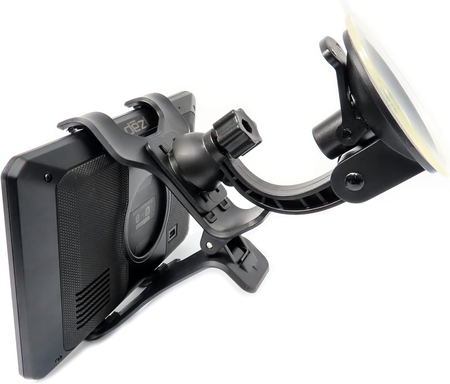 GPS Windshield Dual Clip Mount, Suction Cup Holder With 360° Rotating