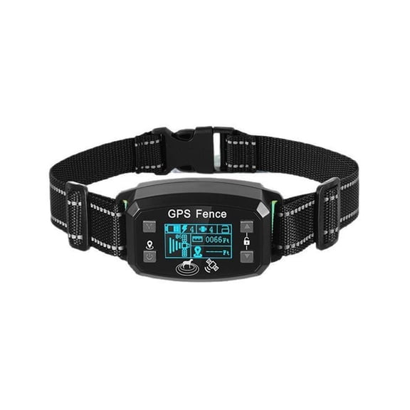 GPS Wireless Dog Fence, Range up to 6561 ft,Electric Collar with 3 Warning Modes, for Outdoor Use Waterproof& Rechargeable Pet Containment System for Most of Dogs(Black)