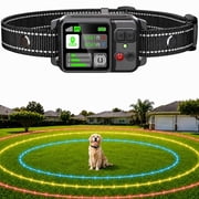 CICPAP GPS Wireless Dog Fence, 49-6561ft Circular Radius, No Subscription, Waterproof Dog Collar