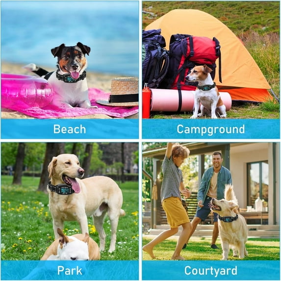 GPS Wireless Dog Fence System - Invisible & Electric Perimeter Fence for Dogs | Boundary Range up to 6562 ft | GPS Positioning, Protection Mode, IPX6 Waterproof,Outdoor Use Only
