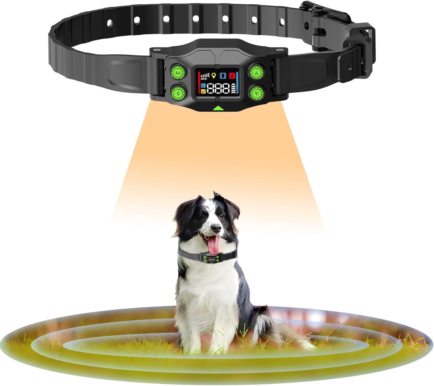 GPS Wireless Dog Fence & Training System 2-in-1, Electric Dog Fence,Chip Upgrade,Enhance and stabilize Signals,Suitable 15-110lbs Dogs, Radius from 25 to 999 Yards,Waterproof IPX7,Outdoor Use