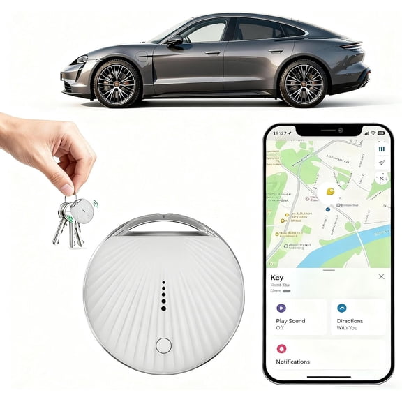 GPS for No Subscription, Real-Time Devices for , Key Finder Locator with Sound, with Find My (iOS Only), for Luggage, , , Key, Wallet &