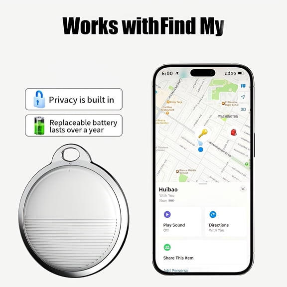 GPS smart Anti-Lost Device Locator - Real-Time Tracking, No Installation Required, Suitable for Pets, Elderly, And Youngsters - Compatible with IOS System, Prevent Loss And Worry-Free
