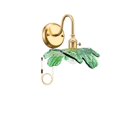 thumbnail image 1 of GPSRSAI Green Sconce Plug in Wall Sconces Vintage Wall Lamp with Green Glass Shade - Plug in or Hardwired Brass Finish Light Fixture for Bedroom, Living Room, Bathroom Lighting C92, 1 of 3