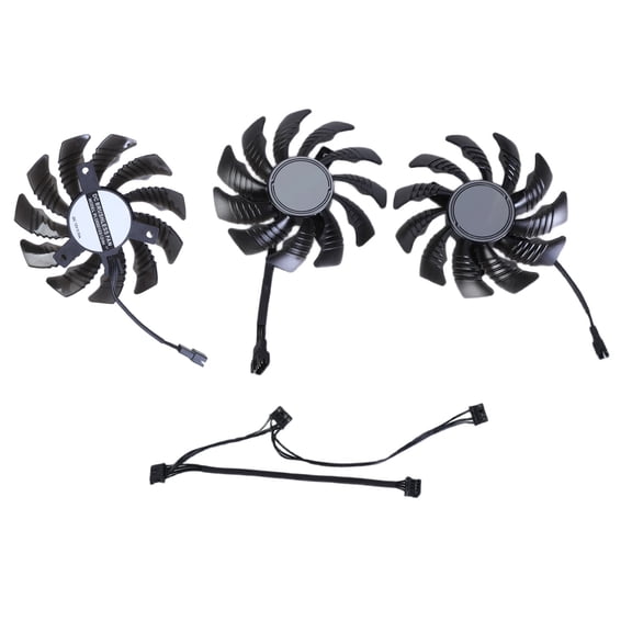 GPU Cooling Fan High Efficiency for RTX3050 3060 3060TI Graphics Card 4Pin VGA Fan Easy Installs 77mm PLD08010S12HH