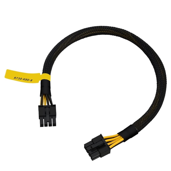 GPU Power Cable for Dell PowerEdge R720 720XD R730, 15.35-inch, Powe NVIDIA Tesla K80/M40/M60/P40/P100/170hx cmp Graphics Cards, 8 Pin Male to 8 Pin Male PCIe, Black, Sealed Anti-static Bag