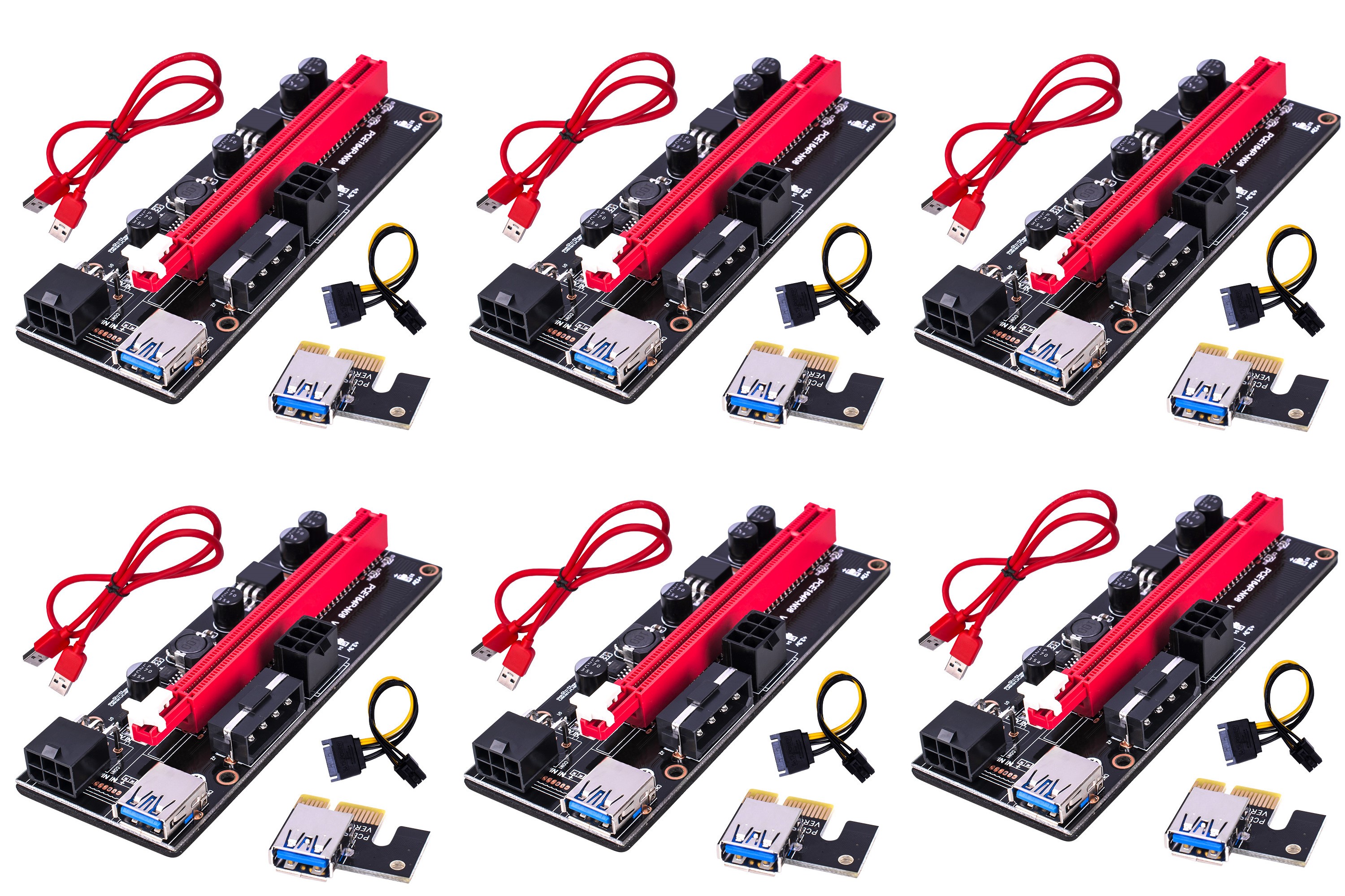 Gpu Riser Custom GPU Riser VER 009S (6 Pack) - Walmart.com