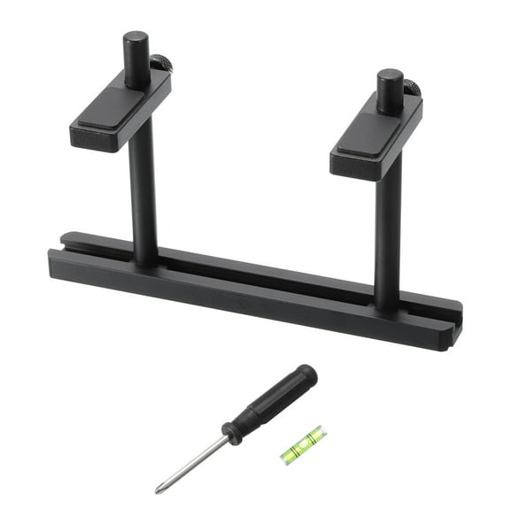 GPU Support Bracket, Fan Mount Graphics Card Stand Dual Brace 10-80mm Adjustable Aluminum Black
