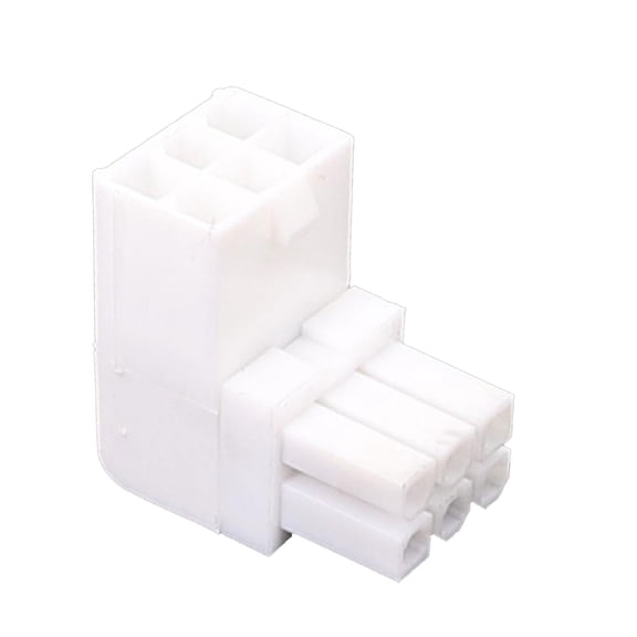 GPU VGA 6Pin Male 90 Degree Turn to 6Pin Female Power Adapters