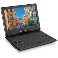 GPX PDB1214BDL 11.6 Inch Portable DVD Player with Bluetooth & Headphones (Black)