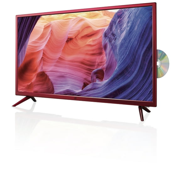 GPX 32" Screen DLED TV/DVD Combo Televison, TDE3273, Red