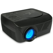 GPX Bluetooth Wireless Projector with DVD Player, PJD713B, Black