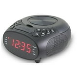 GPX CD AM/FM Clock Radio with 1.2