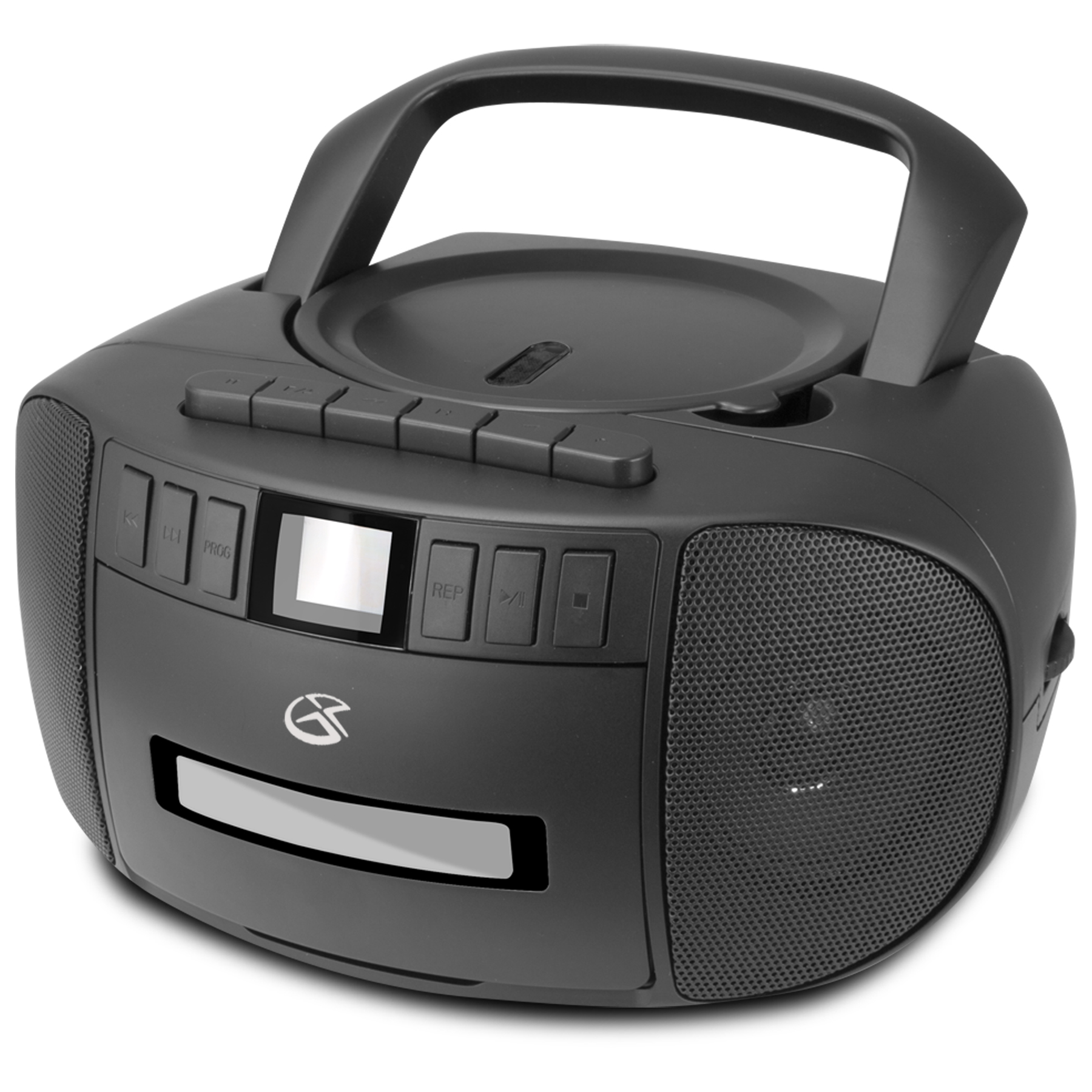 QFX Bluetooth Cassette/Radio Boombox, Black, J220BT