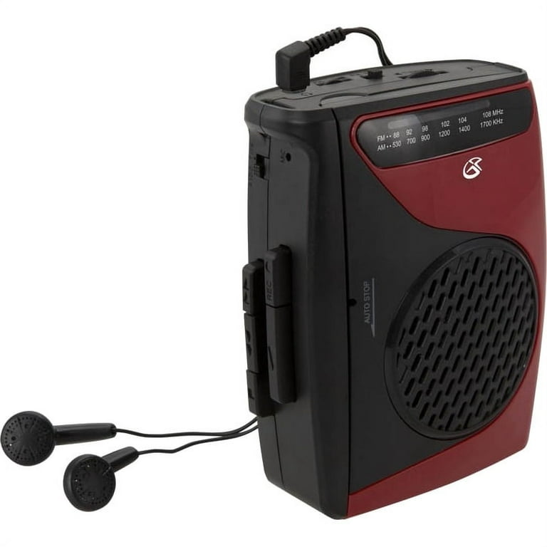 GPX CAS337B Cassette Player with AM-FM Radio