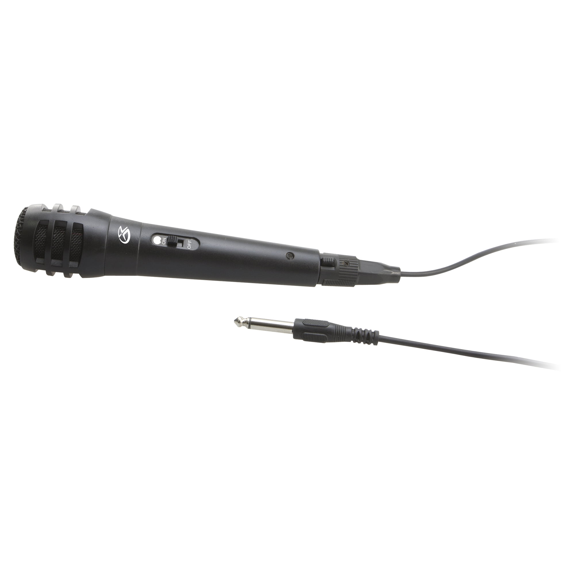GPX Karaoke Party Machine Microphone with 9' Cord, JMIC14B, Black