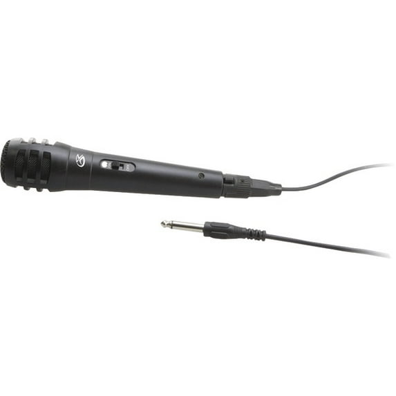 GPX Karaoke Party Machine Microphone with 9' Cord, JMIC14B, Black