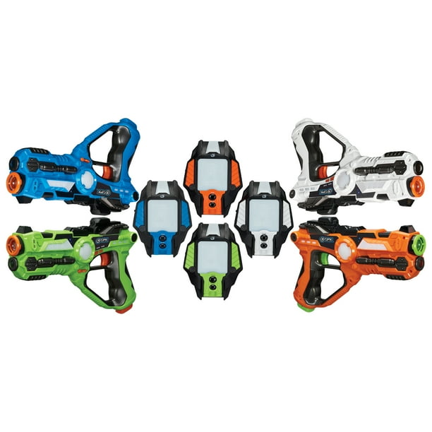 GPX Laser Tag Set of 4 Blasters and 4 Vests - Walmart Business