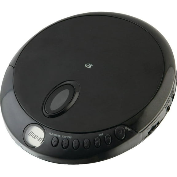 GPX PC301B Portable CD Player with Stereo Earbuds and Anti-Skip Protection (PC301B),Black, Single