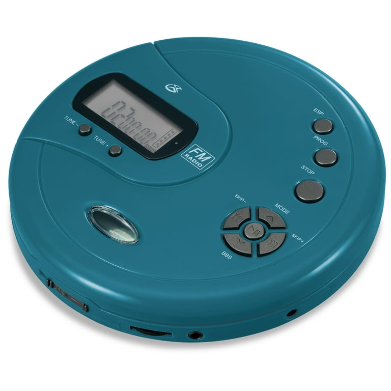 GPX PC332BC Portable CD Player with FM Radio, Anti-Skip, Stereo