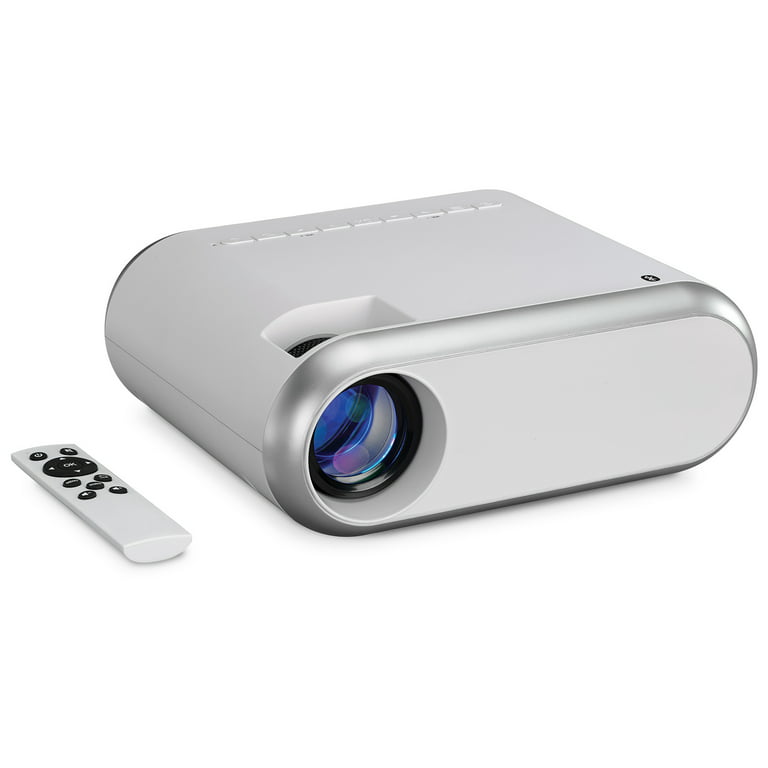 GPX TFT LCD Bluetooth Projector with HDMI Cable, PJ712W, White 