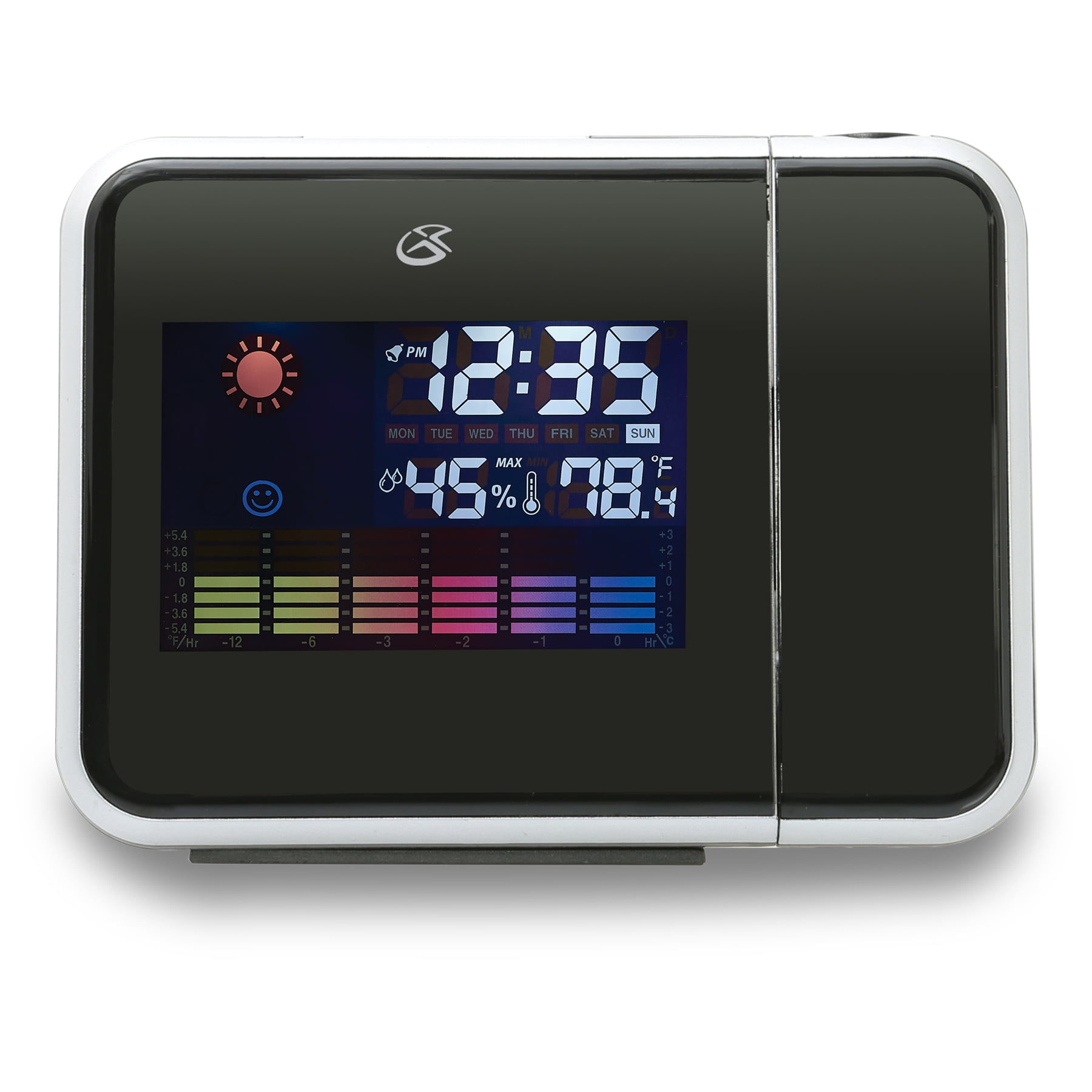 GPX Weather Alarm Clock with Time Projection, CP108B