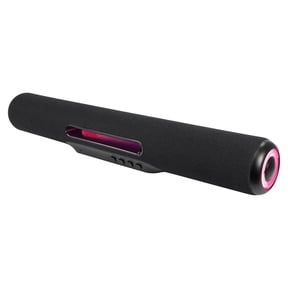 iLive Portable Bluetooth 2.0-Channel 18-In. Sound Bar/Speaker with LED Lights and Speakerphone, True Wireless, Black, ISB184BPT