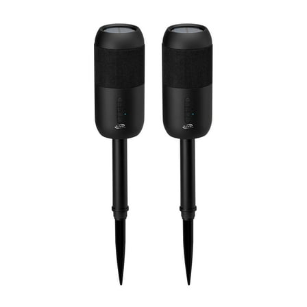 iLive Bluetooth Indoor and Outdoor Waterproof Speakers with Removable Stakes, 2 Count, ISBW240BDLPT