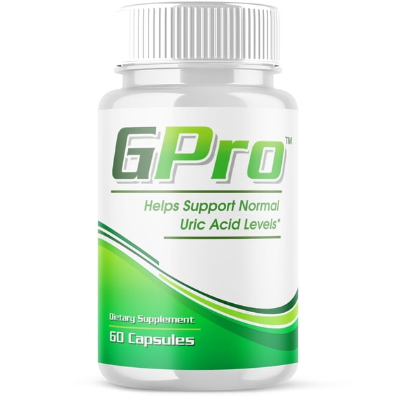 GPro Pills Advanced Formula Vitamin Supplement Uric Acid Level Support 60 Capsules