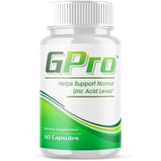 GPro Pills Advanced Formula Vitamin Supplement Uric Acid Level Support 60 Capsules