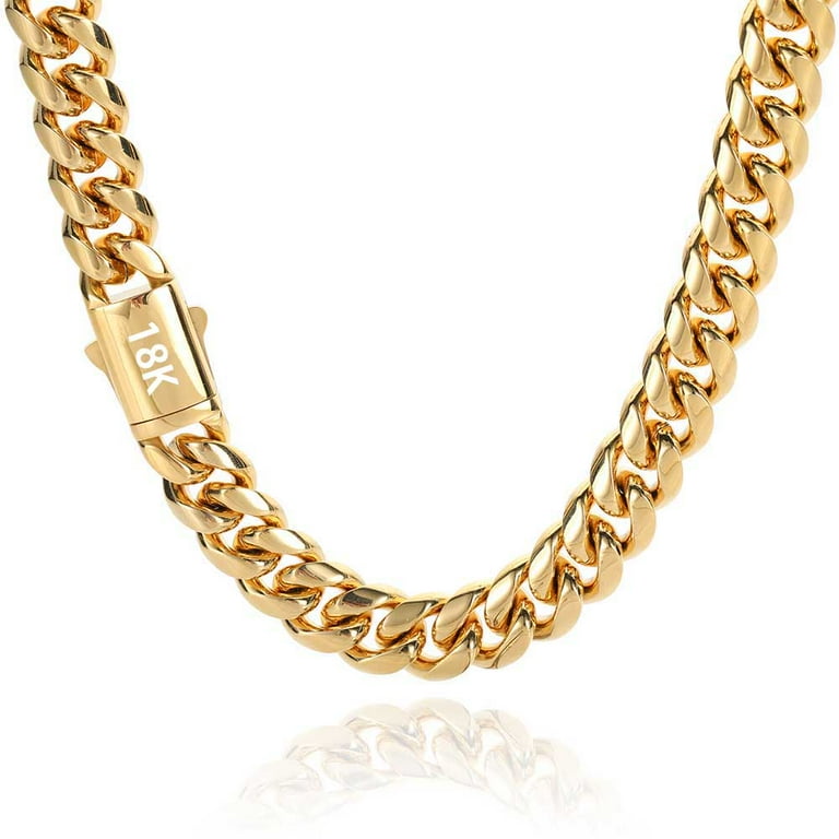 Stainless steel gold chain walmart clearance