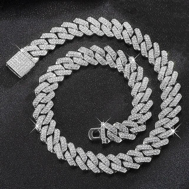 New 14k Gold 15mm Cuban Link Chain Necklace Bling Bling for shops Men /Women