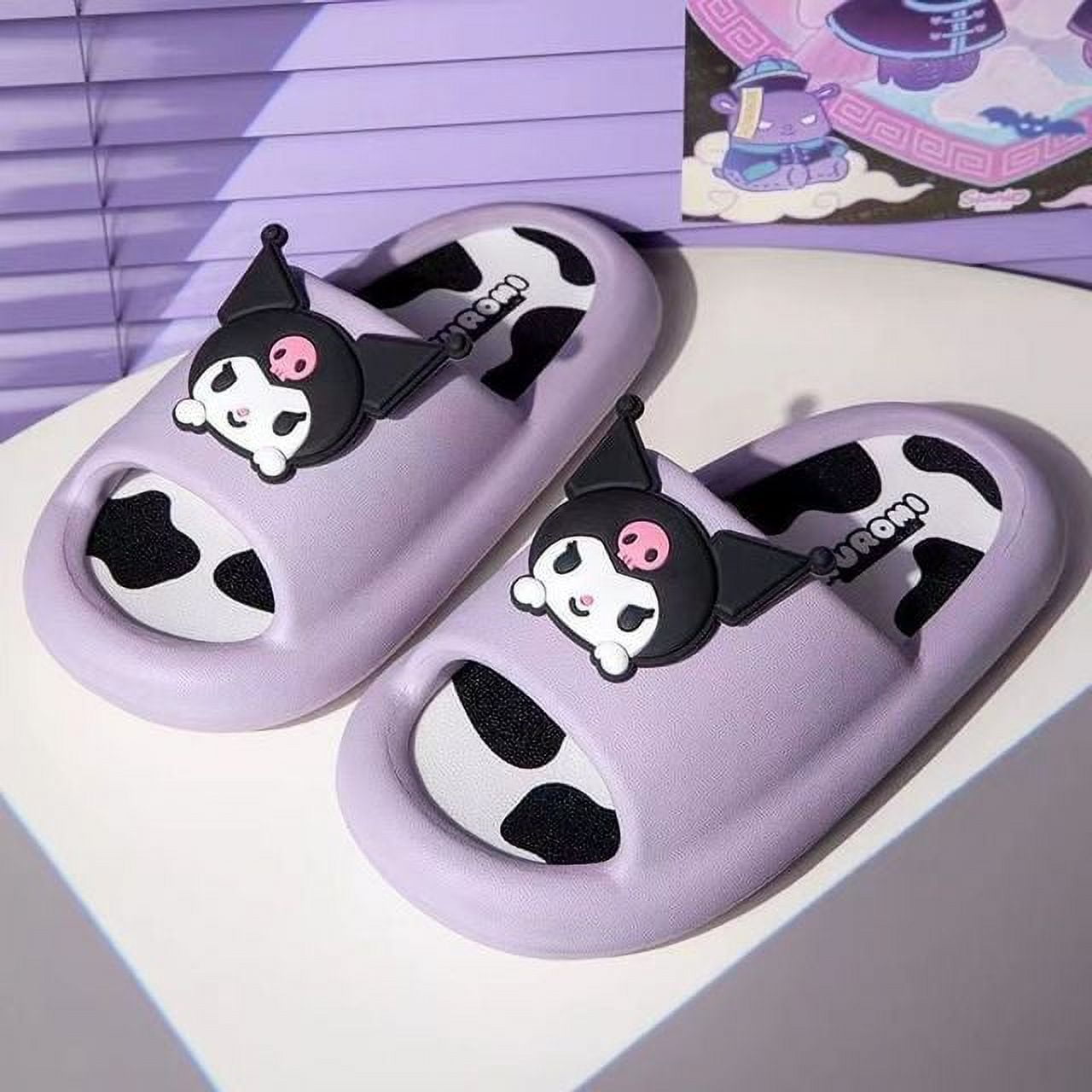 GQ Kids Cute Cinnamoroll Slippers Cartoon HelloKitty Kuromi Boy and ...