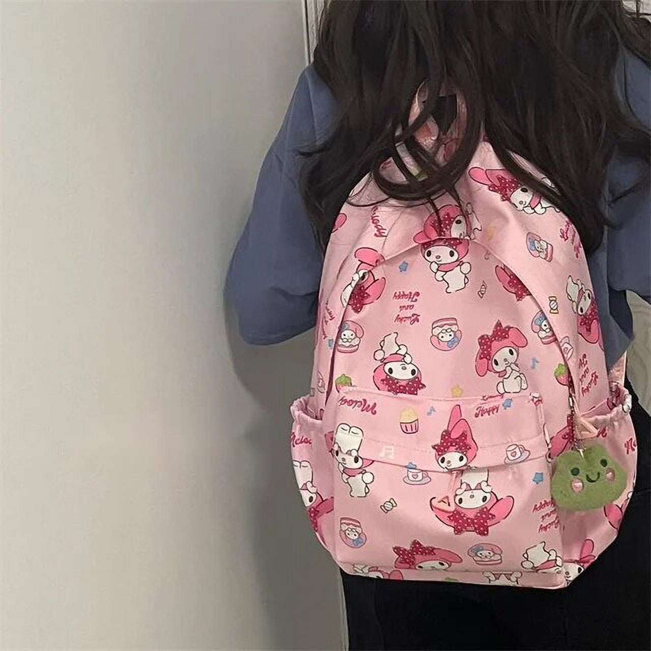 GQ Sanrio Hello Kitty Aesthetic Print Backpack Student Korean Style